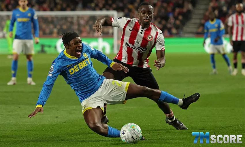 ผลบอล เบรนท์ฟอร์ด 2-2 วูล์ฟส์