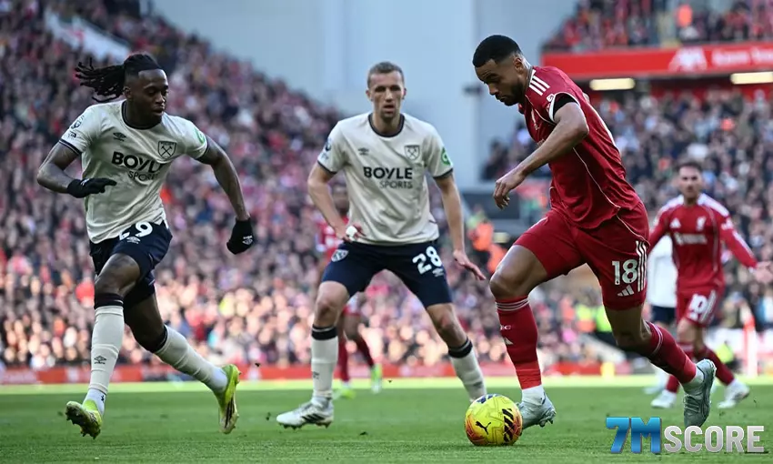 ผลบอล ลิเวอร์พูล 5-2 เวสต์แฮม