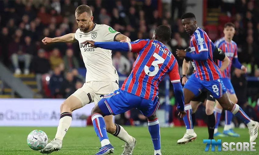 ผลบอล เวสต์แฮม บุกเจ๊ าพาเลซ 0-0