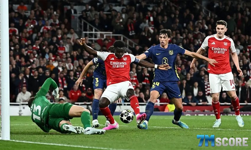 ผลบอล อาร์เซน่อล 1-0 แอตมาดริด